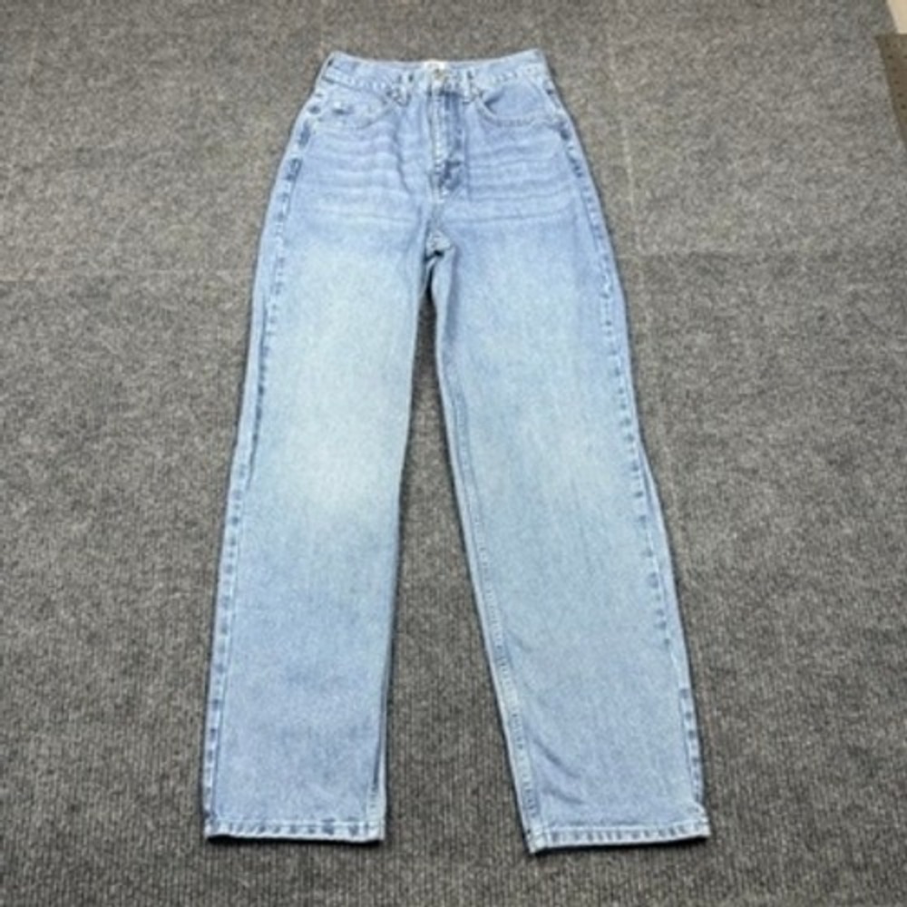 BDG Urban Outfitters High Rise Baggy Jeans Light Wash Blue Size 27 URBI330-F